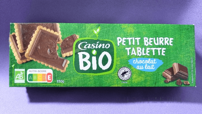 Casino Bio ビスケット・ミルクチョコパッケージ