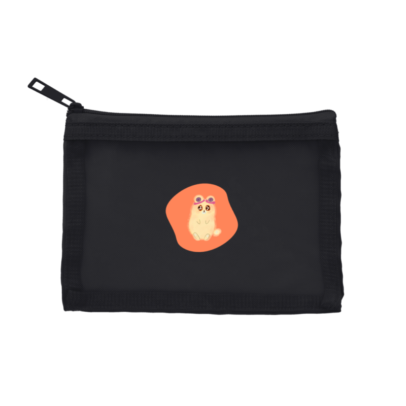 Danguma Rollie メッシュフラットポリポーチ（S）チャコールブラック