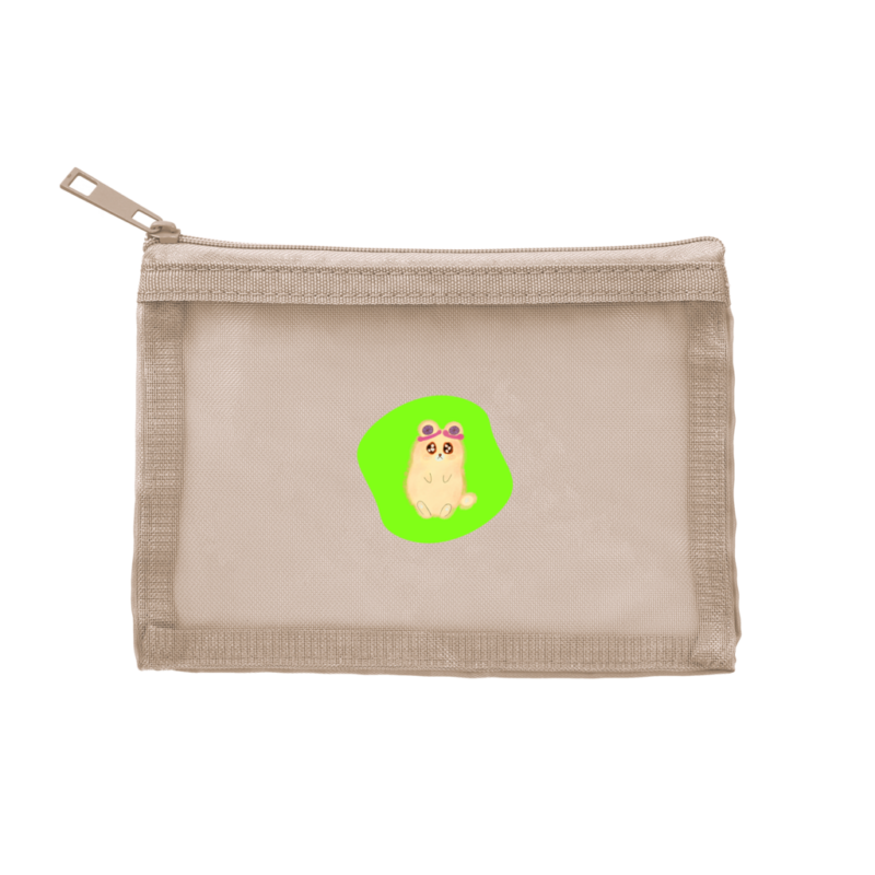 Danguma Rollie メッシュフラットポリポーチ（S）グレージュ