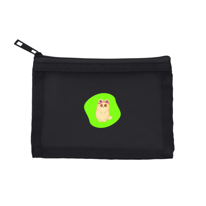 Danguma Rollie メッシュフラットポリポーチ（S）チャコールブラック