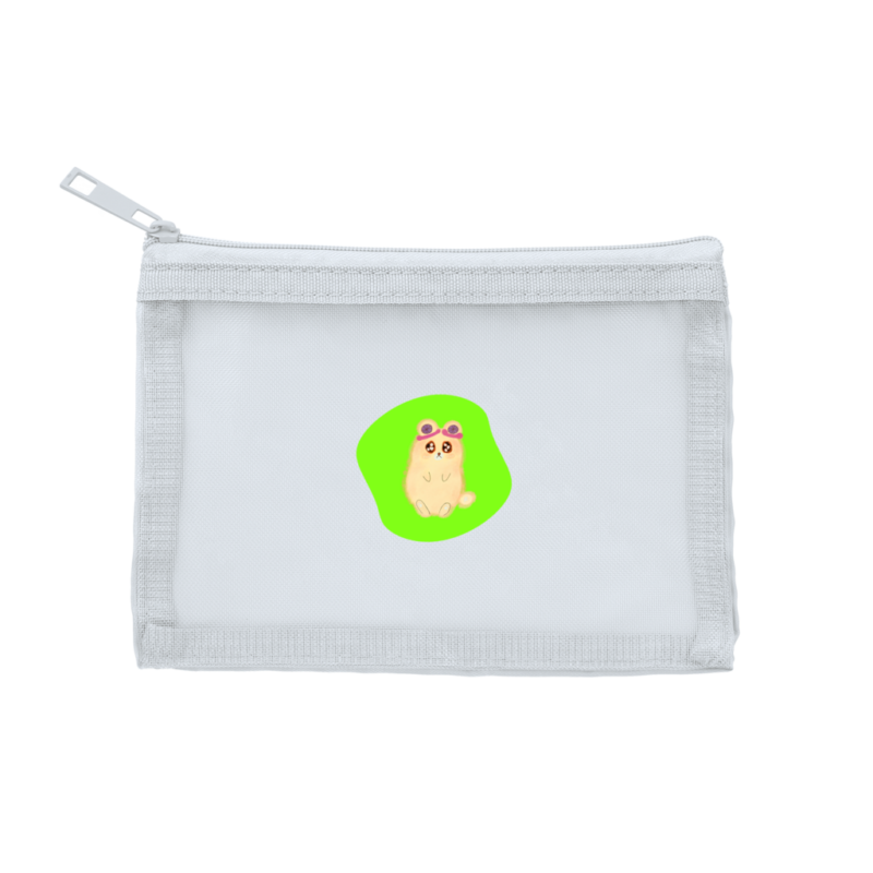 Danguma Rollie メッシュフラットポリポーチ（S）サックスブルー