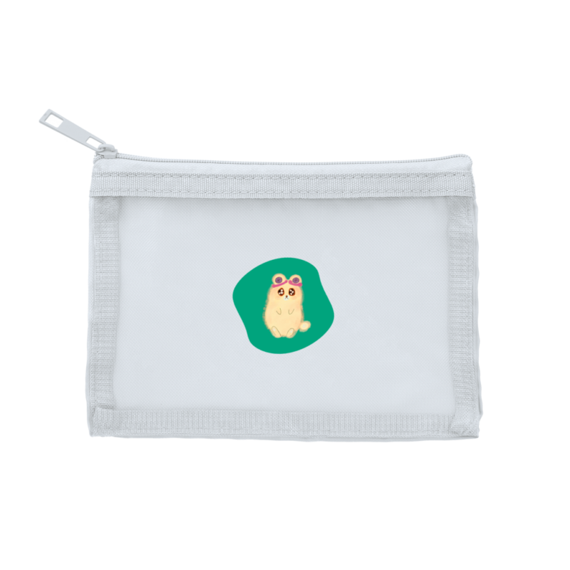 サックスブルー Danguma Rollie メッシュフラットポリポーチ(S)サックスブルー