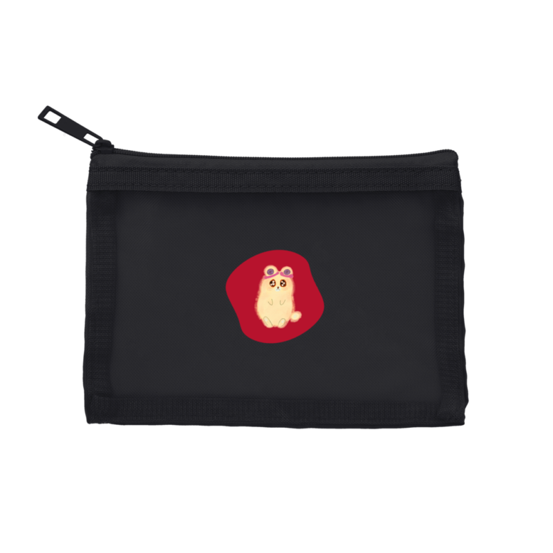 Danguma Rollie メッシュフラットポリポーチ（S）チャコールブラック