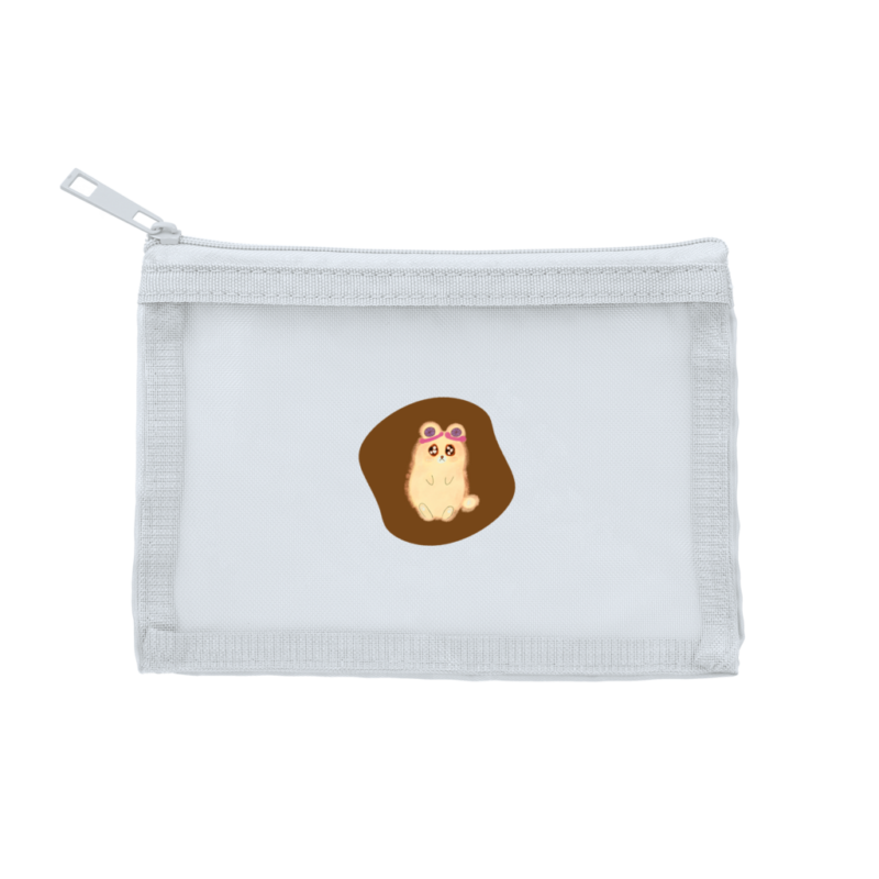 サックスブルー Danguma Rollie メッシュフラットポリポーチ(S)サックスブルー