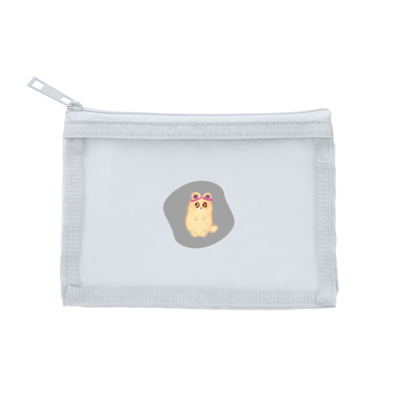 サックスブルー Danguma Rollie メッシュフラットポリポーチ(S)サックスブルー