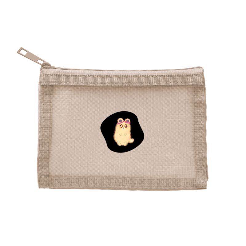 グレージュ Danguma Rollie メッシュフラットポリポーチ(S)グレージュ