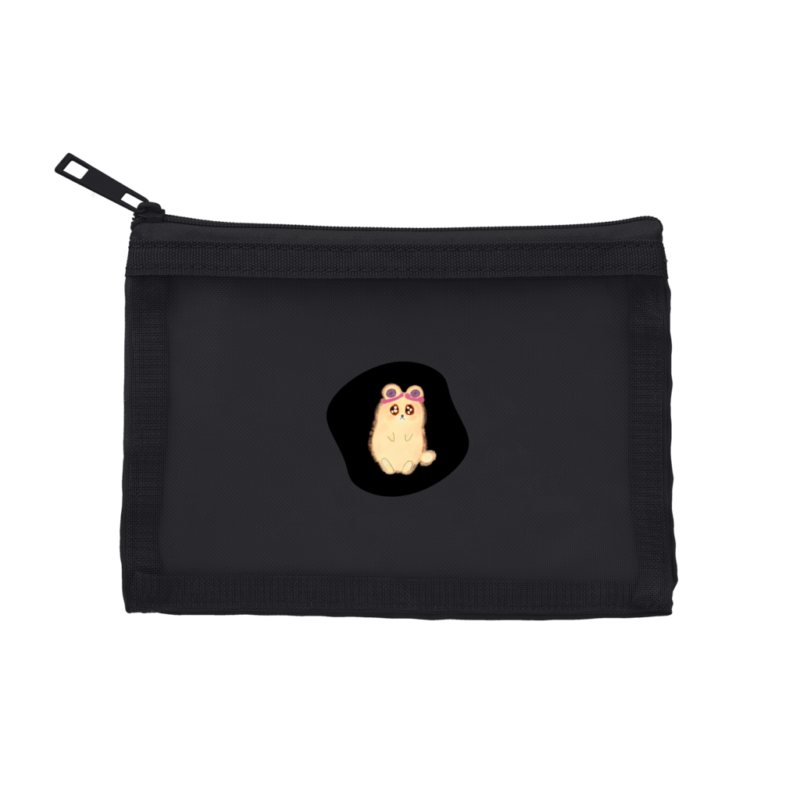 チャコールブラック Danguma Rollie メッシュフラットポリポーチ(S)チャコールブラック